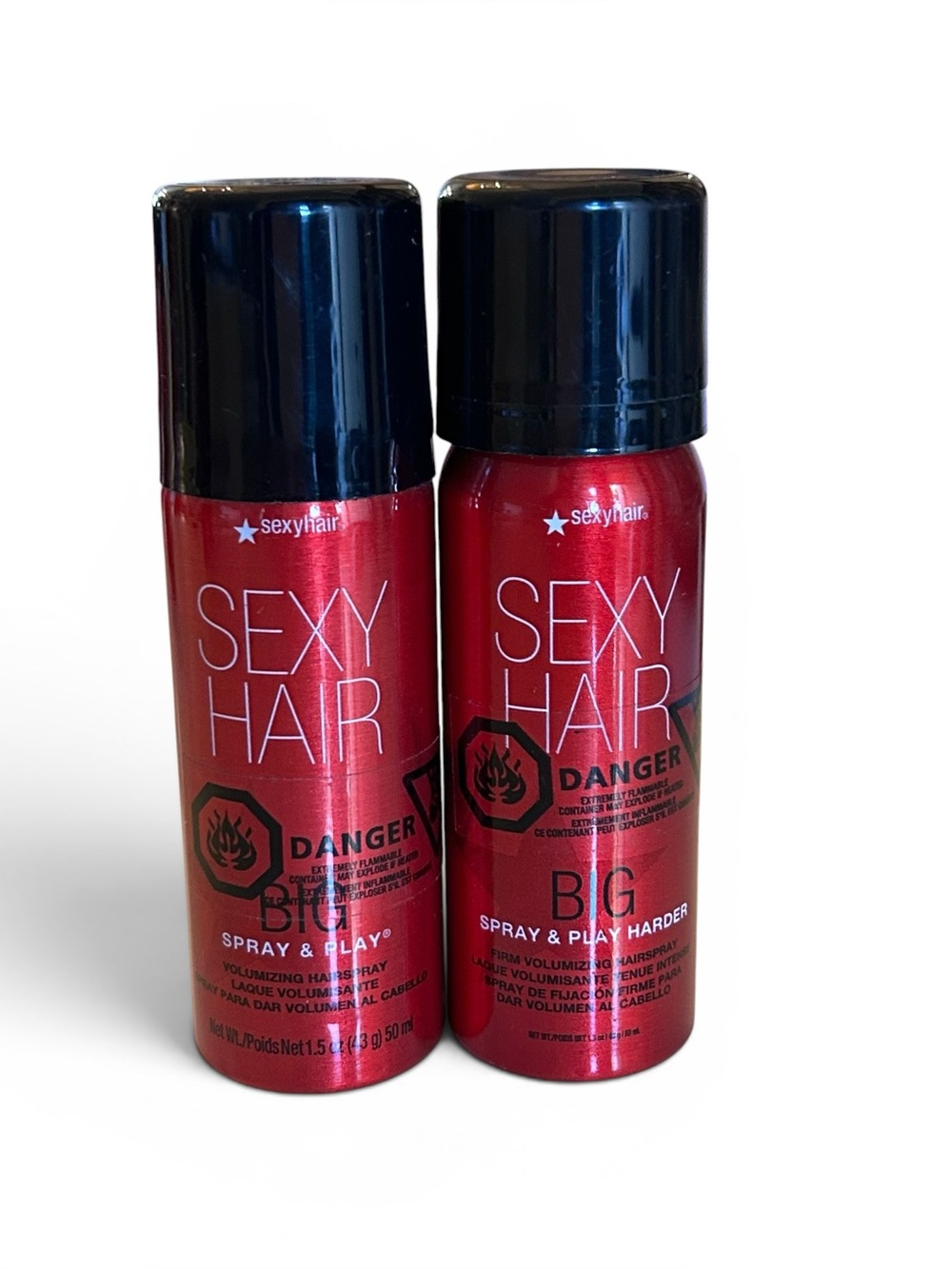 SexyHair BIG Spray & Play and Spray & Play Harder Volumizing Hairspray - Duo